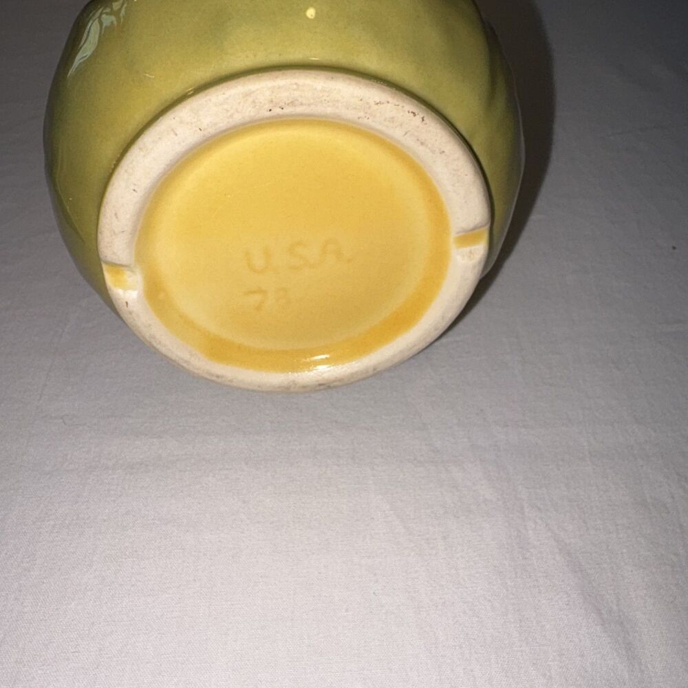 Shawnee Corn King Sugar Bowl w Lid Yellow Green Corn Pattern Vintage USA - Picture 4 of 4